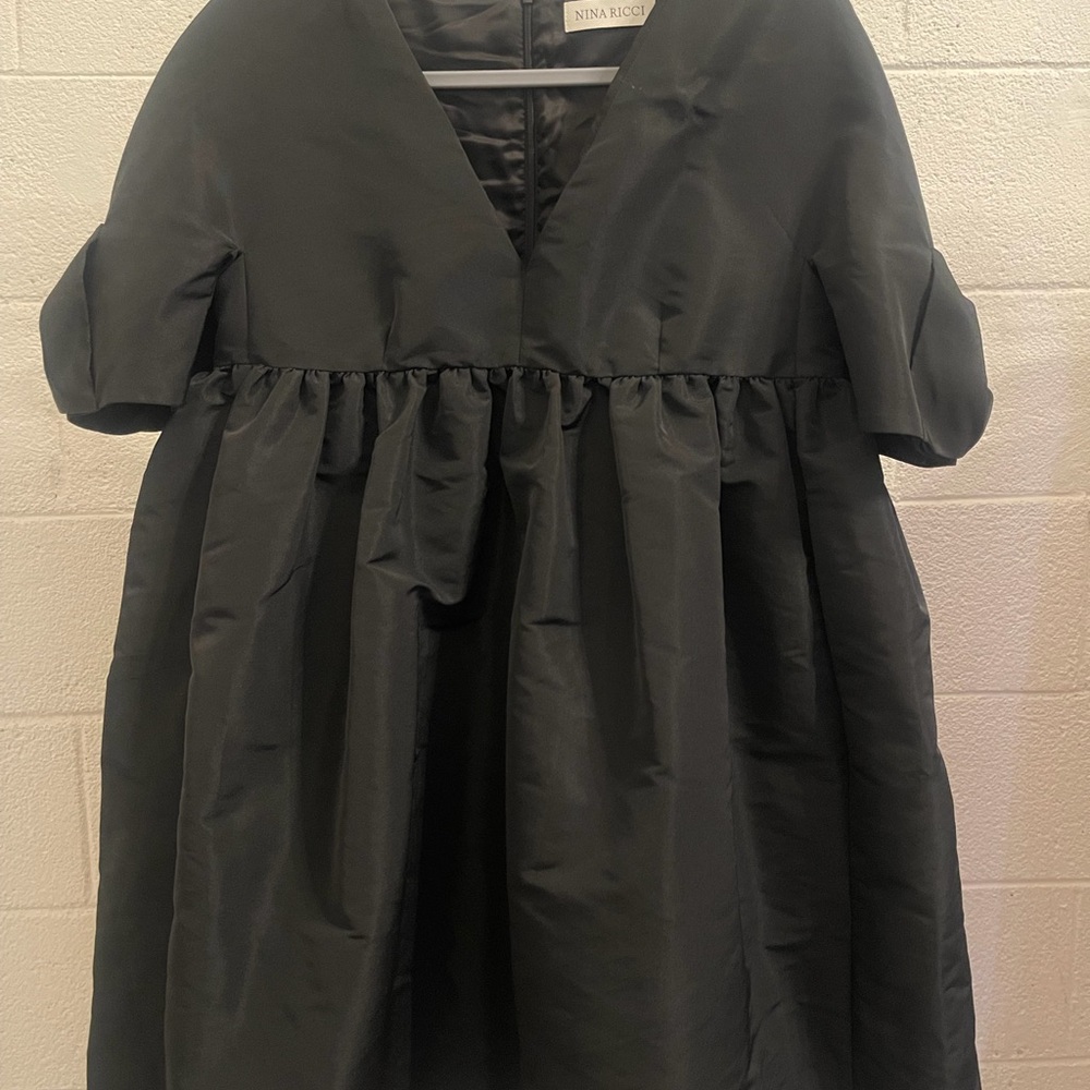 Nina Ricci black taffeta Dress